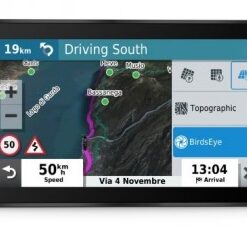 Garmin Zumo XT GPS-navigator – innovatieve kaartweergave Garmin Zumo XT GPS-navigator, kleurrijk touchscreen, routeweergave op de kaart.