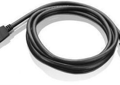 Lenovo DisplayPort 1.2 kabel 1,8 m, zwart Zwarte Lenovo DisplayPort 1.2-kabel, 1,8 meter lang, met aan beide uiteinden DisplayPort-connectoren.
