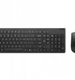 Lenovo Essential Wireless Keyboard & Mouse G2 - hoogwaardige combinatie Draadloos zwart Lenovo-toetsenbord en -muis, USB-ontvanger apart, rechthoekige lay-out.