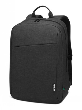 Zwarte Lenovo-rugzak met een minimalistisch ontwerp en een volume van 16 inch, frontaal afgebeeld.