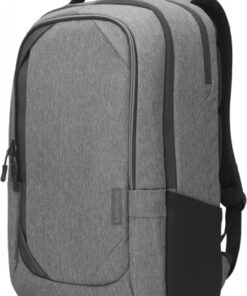 Grijze Lenovo Business Casual Backpack - rugzak voor apparaten van 17 inch, zijvakken en bovenhandvat.