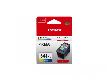 Canon CL 541XL kleurencartridge in verpakking, rode bovenkant en afbeelding van het cartridge-model.