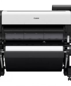 Canon ImagePROGRAF TX-3200 grootformaatprinter, uiterst efficiënt werkinstrument. Canon ImagePROGRAF TX-3200 grootformaatprinter, zwart-wit model vooraanzicht.