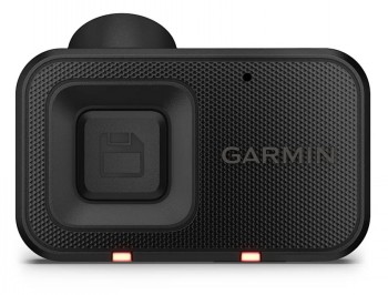 Garmin Dash Cam Mini 3 - compacte dashcam Zwarte Garmin Dash Cam Mini 3 dashcam met compact rechthoekig ontwerp en minimalistische knoppen.