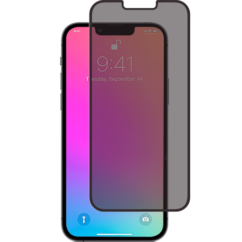 TEMPERED iPhone 13/13 Pro/14/16e/17e PRI näytönsuoja osittain suojaa näyttö-sivunäkymän esto, täydellinen ammattilaisille. - Prisma-IT Web