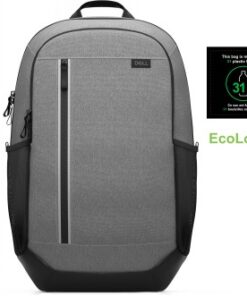 Dell Pro 14-16 Plus EcoLoop Urban rugzak, stijlvolle en ecologische keuze. Grijze Dell Pro 14-16 Plus EcoLoop Urban rugzak, minimalistisch ontwerp, zwarte details.