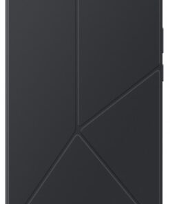 Samsung Book Cover Tab A11-hoes zwart Zwarte Samsung Book Cover-hoes voor tablet, verticale afbeelding met minimalistisch ontwerp.