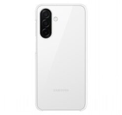 Samsung A26 Clear Case beschermhoes, transparant en lichtgewicht Transparante Samsung A26 beschermhoes die de achtercamera en minimalistisch design van de telefoon laat zien.