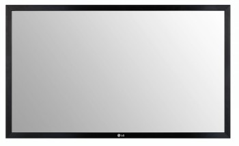 LG KT-T32E 32-inch touchscreenkader met zwarte randen. Zwarte kader van een 32-inch LG KT-T32E touchscreen tegen een lichte achtergrond.