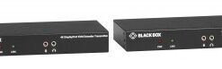 Twee zwarte Black Box KVM-extenders met aansluitingen en indicatielampjes op het frontpaneel.