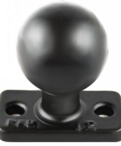 RAM Mounts C-formaat 1.5" kogel met rechthoekige basis Zwarte RAM Mounts C-formaat 1.5 inch kogel met twee montagegaten op een rechthoekige basis.
