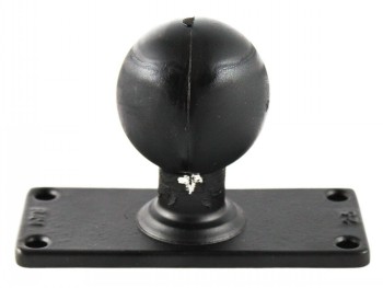 RAM Mounts D-formaat kogel en basis met vier montagegaten Zwart RAM Mounts D-formaat 2,25 inch kogel, rechthoekige zwarte 1,5 x 4 inch basis en vier montagegaten.