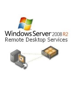 Microsoft Windows Server 2019 RDS CAL apparaatlicentie, computer en server verbonden in een diagram.