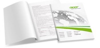 Handleiding voor het gebruik van Acer-projectoren voor consumenten en zakelijke klanten Handleiding voor het gebruik van Acer-projectoren, met een omslag die een kaart van de wereld en een groen grafisch element toont.