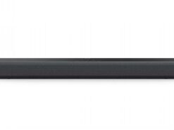 Philips b5201 soundbar 2.0 - stijlvolle audioplossing voor thuis Zwarte, minimalistische Philips b5201 soundbar van voren bekeken. Compact en strak design.