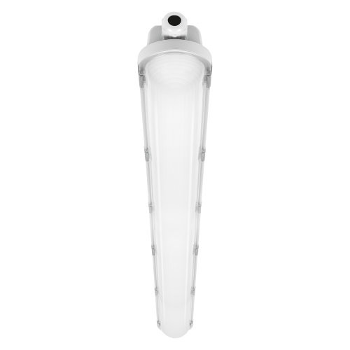 LEDVANCE DP DALI 1200 32W 865 IP65 armatuur, Ledvance Langwerpige LED-armatuur met witte behuizing en IP65-bescherming, afgebeeld van voren.